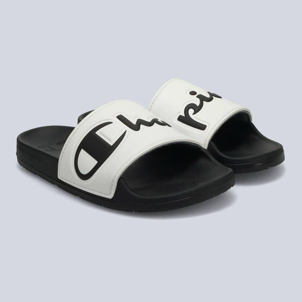 Champion Women's Slide Sandals Size 6 White & Black New - Picture 3 of 11